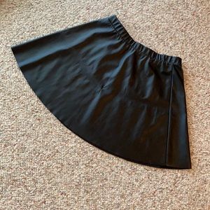 Leather skater skirt